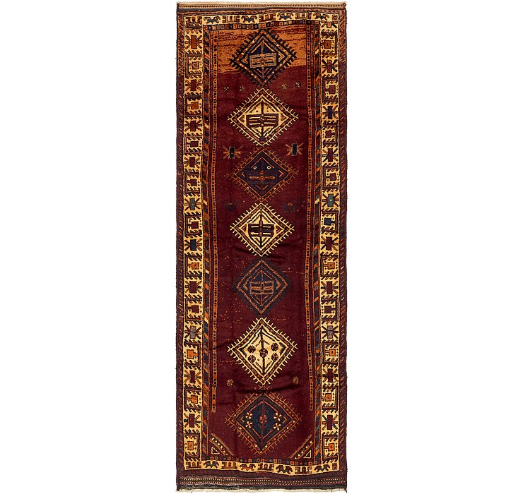 4' 3 x 12' 4 Shiraz-Lori Persian Run...