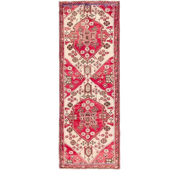 HandKnotted 3' 6 x 9' 5 Khamseh Persian Runner ...