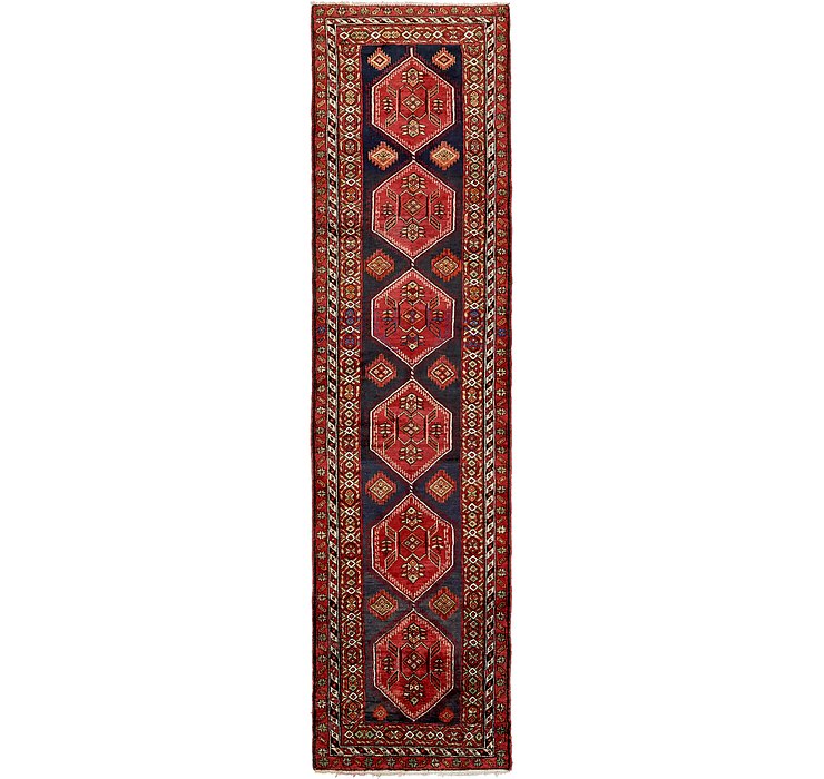 3' 7 x 13' 8 Meshkin Persian Runner ...