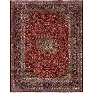 HandKnotted 10' x 12' 7 Mashad Persian Rug