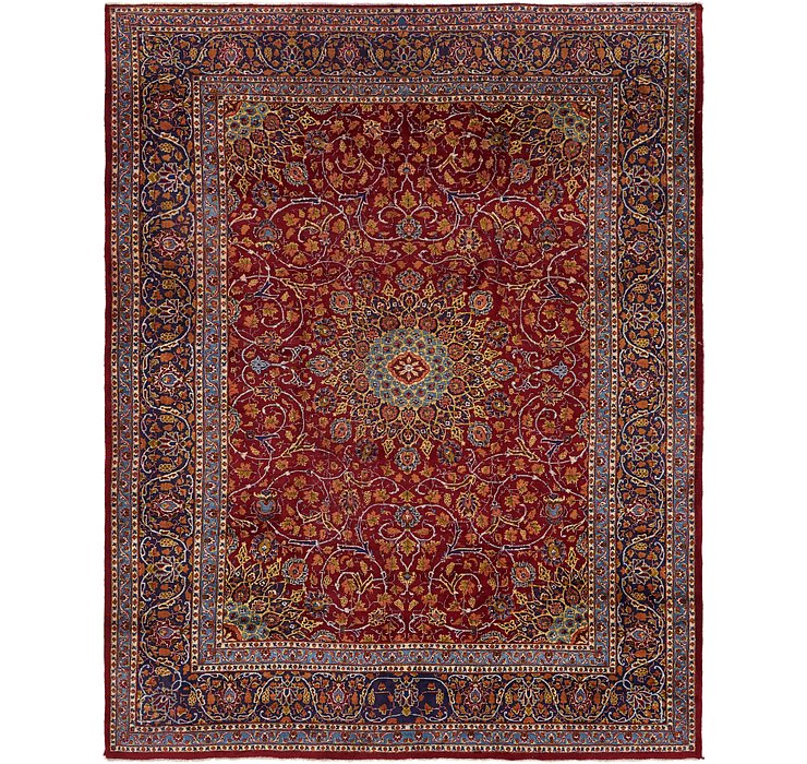 HandKnotted 10' x 12' 7 Mashad Persian Rug