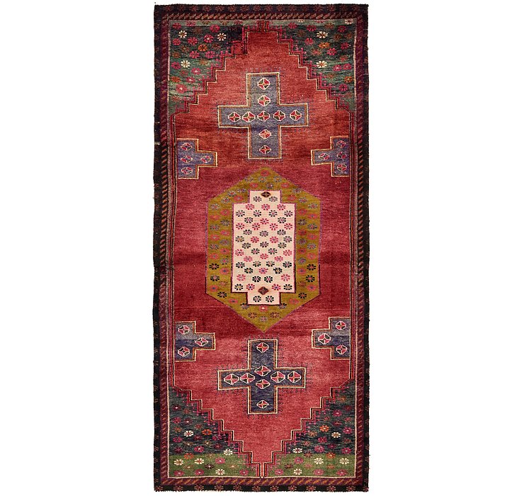 4' 3 x 9' 8 Hamedan Persian Runner ...