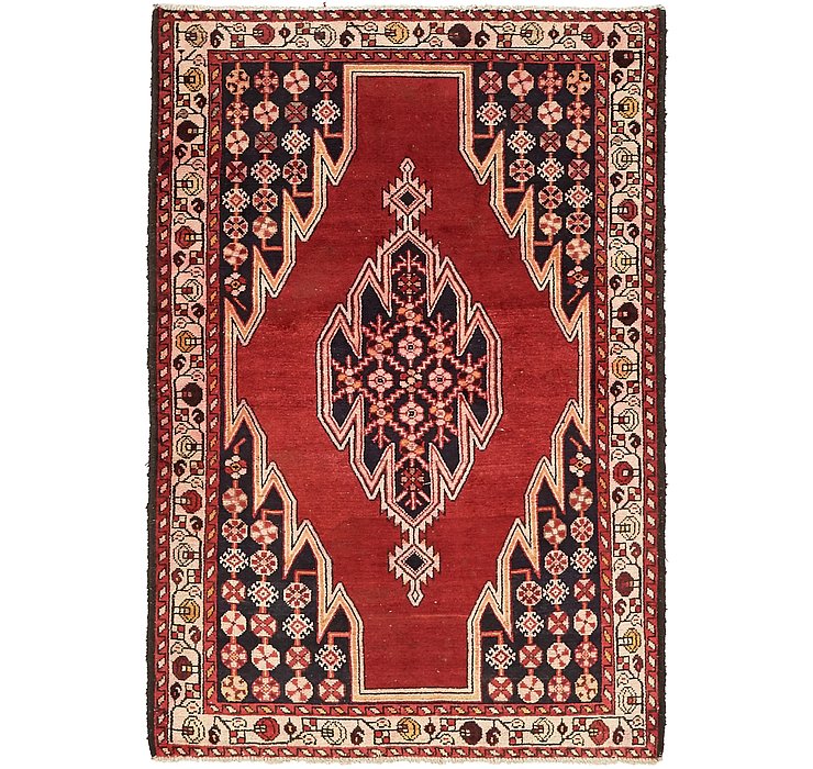 4' 3 x 6' 3 Mazlaghan Persian Rug