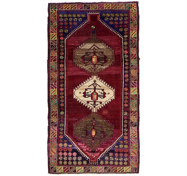5' 1 x 9' 5 Shiraz-Lori Persian Rug