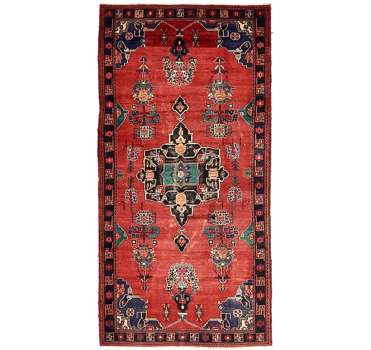 5' 3 x 10' 9 Khamseh Persian Runner ...