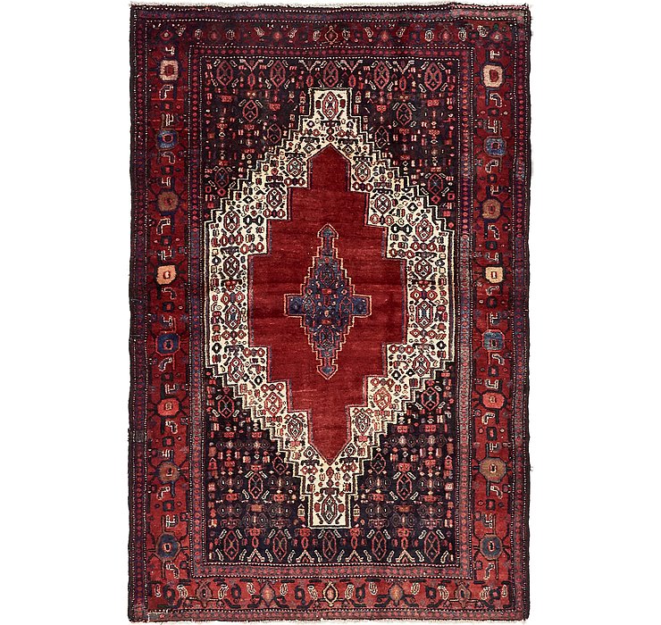 4' 4 x 6' 6 Sanandaj Persian Rug