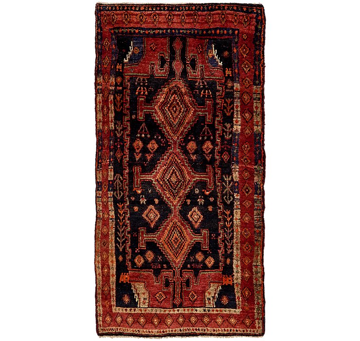 4' 5 x 9' Sirjan Persian Runner Rug