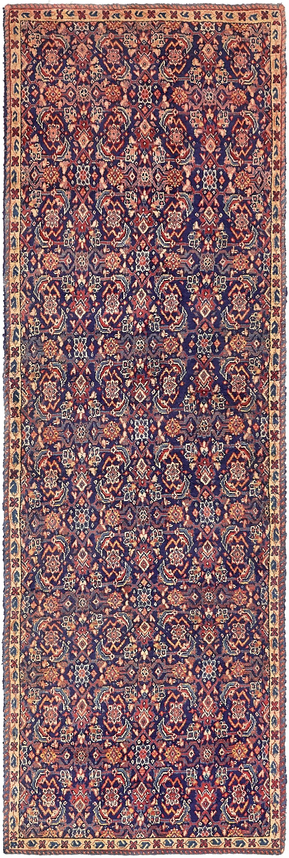 Navy Blue 3' x 9' 4 Farahan Persian Runner Rug eSaleRugs