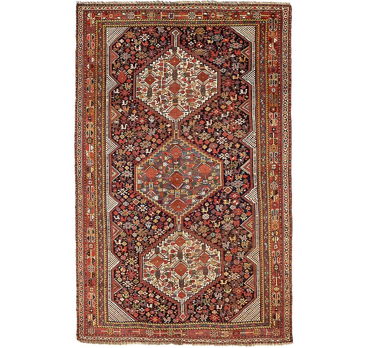 6' 1 x 9' 5 Shiraz Persian Rug