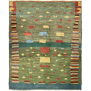 5' x 6' 1 Shiraz-Gabbeh Persian Rug