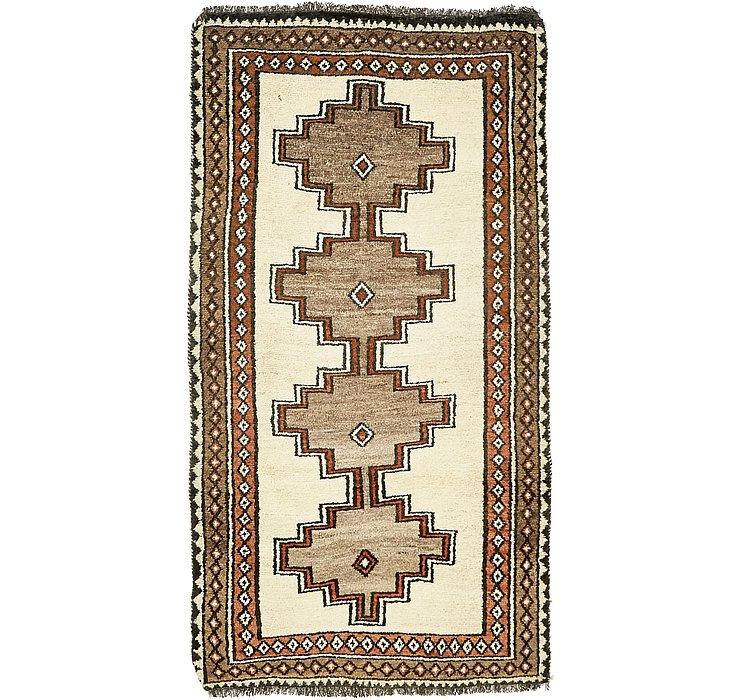 3' 7 x 6' 5 Shiraz-Gabbeh Persian Rug
