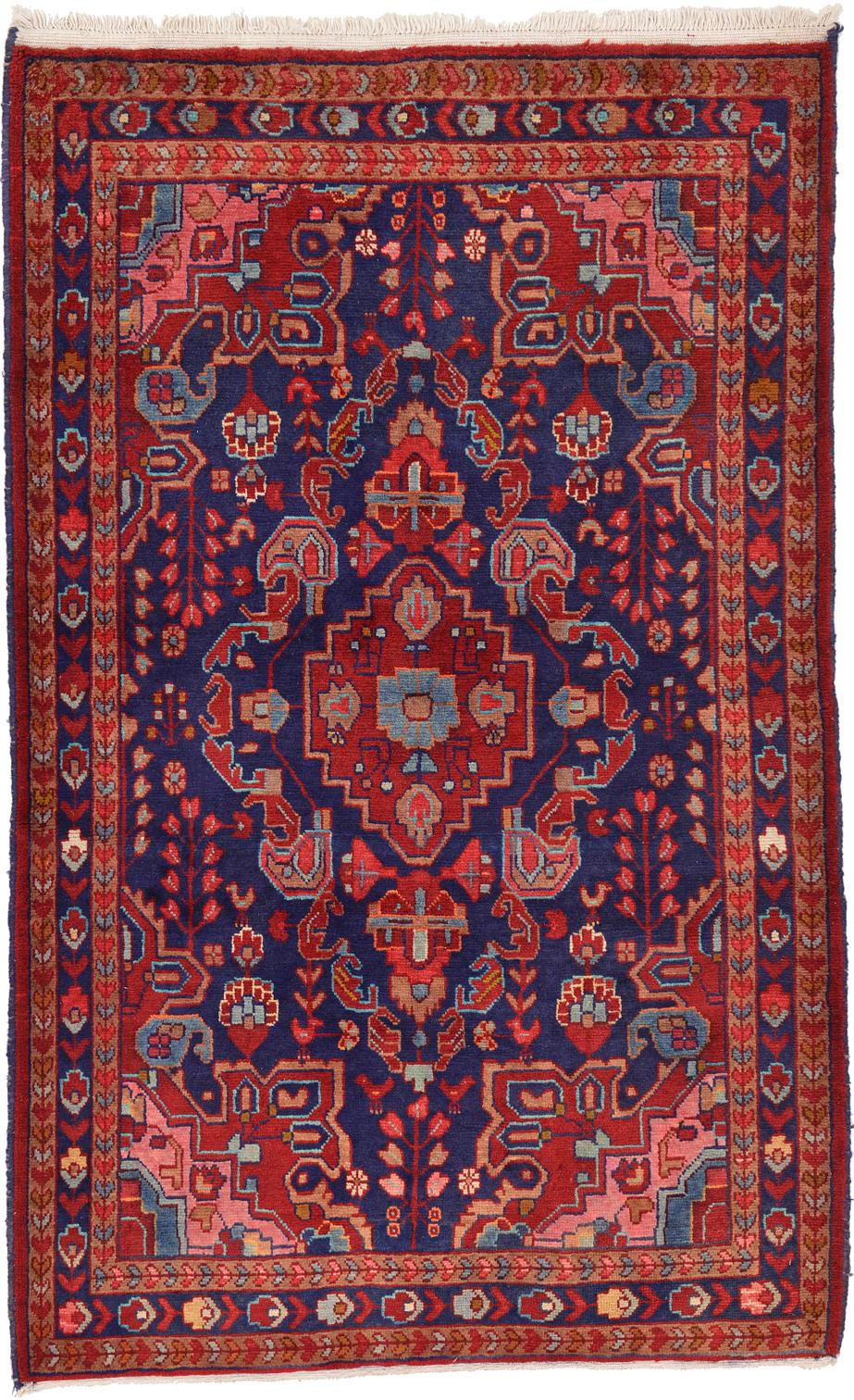 Red 4 3 X 7 1 Hamedan Persian Rug Rugs Erugs Main Image Of Rug