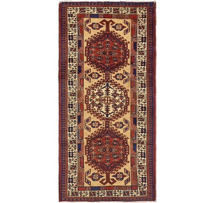 3' 4 x 7' 2 Meshkin Persian Runner ...