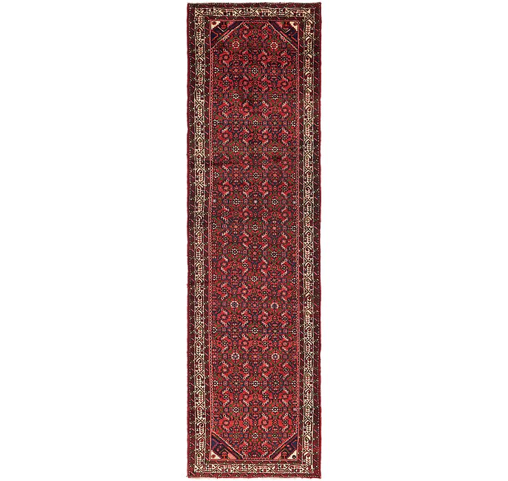 3' 9 x 13' 8 Hossainabad Persian Run...