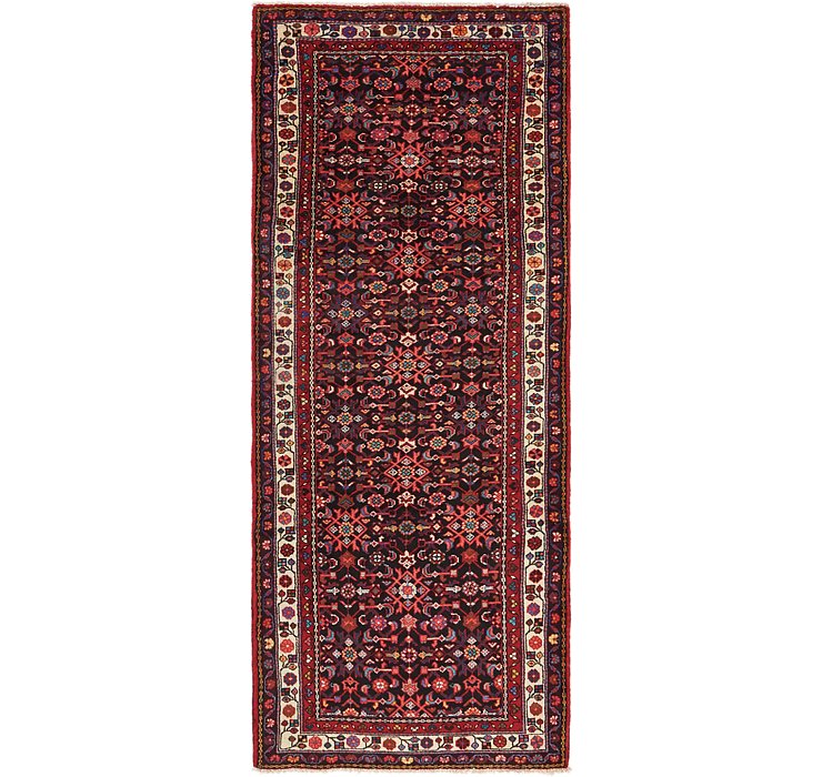 3' 9 x 9' 10 Hossainabad Persian Run...