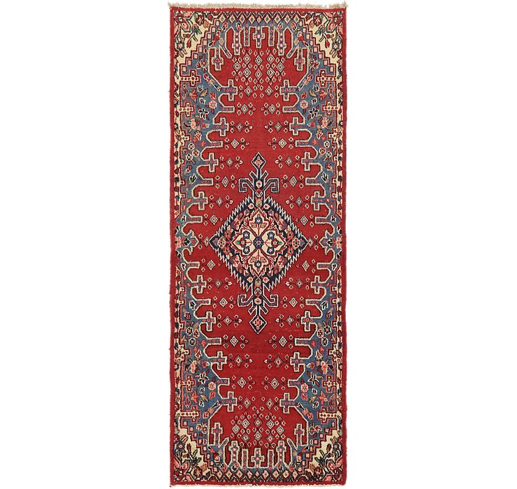 3' 7 x 9' 10 Hamedan Persian Runner ...