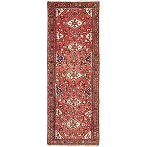 HandKnotted 3' 3 x 9' 5 Hossainabad Persian Run...
