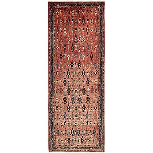 3' 6 x 9' 6 Hossainabad Persian Run...
