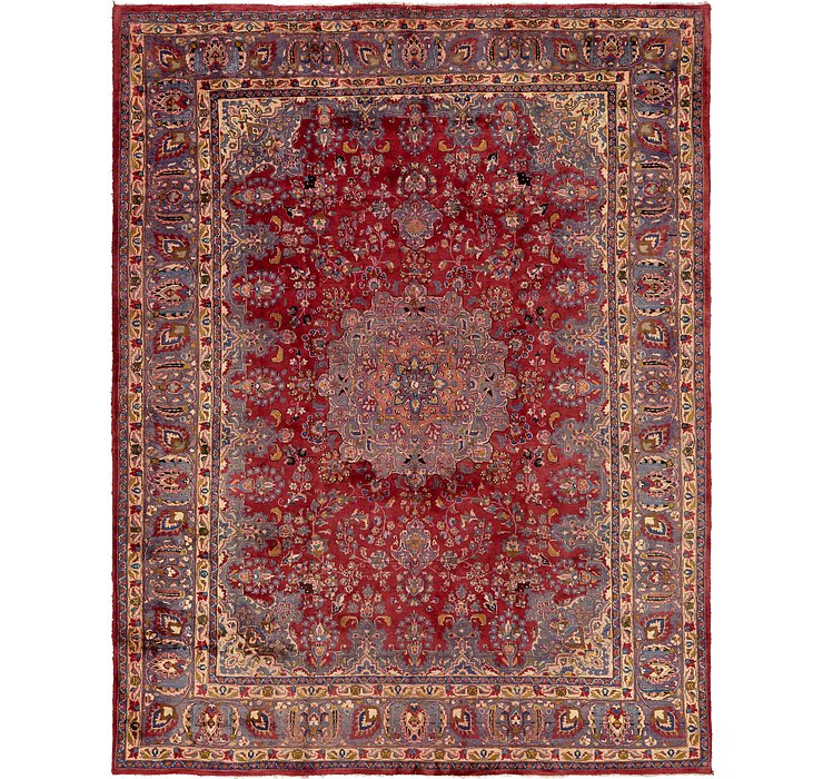 HandKnotted 9' 8 x 12' 8 Mashad Persian Rug