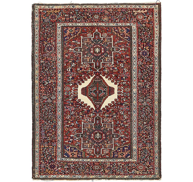 4' 9 x 6' 5 Gharajeh Persian Rug
