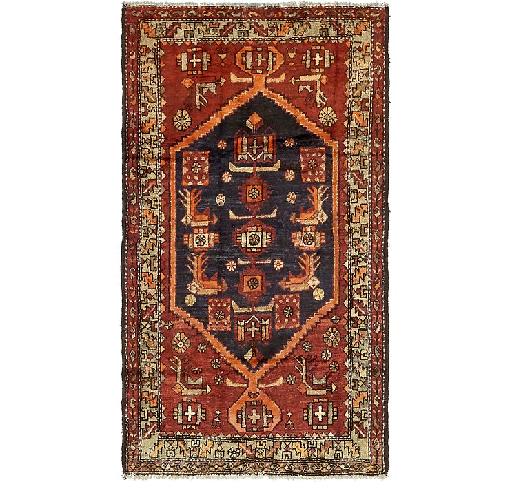 3' 9 x 7' Zanjan Persian Runner Rug