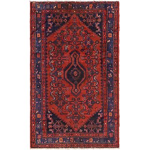 4' 2 x 7' 3 Zanjan Persian Rug