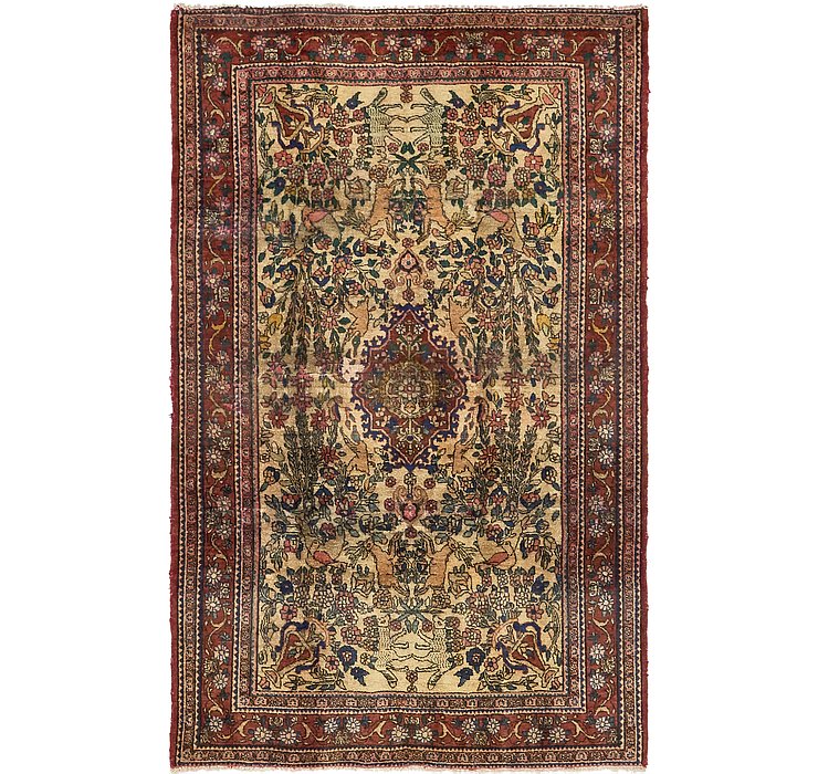 4' 3 x 6' 10 Gholtogh Persian Rug