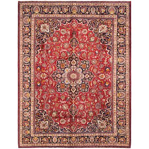 HandKnotted 9' 7 x 12' 8 Mashad Persian Rug