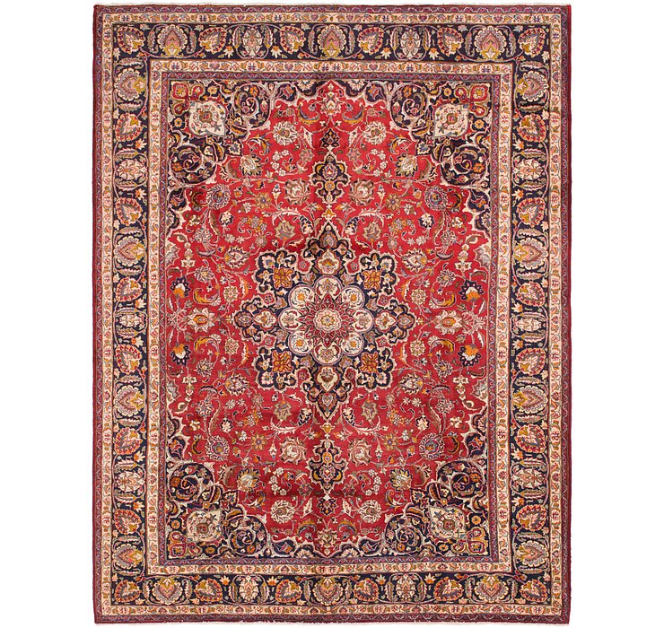 HandKnotted 9' 7 x 12' 8 Mashad Persian Rug