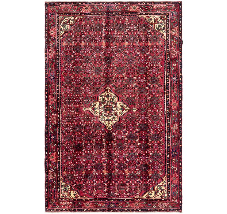 6' 4 x 10' Hossainabad Persian Rug