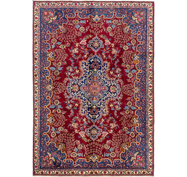 7' x 10' 2 Mashad Persian Rug