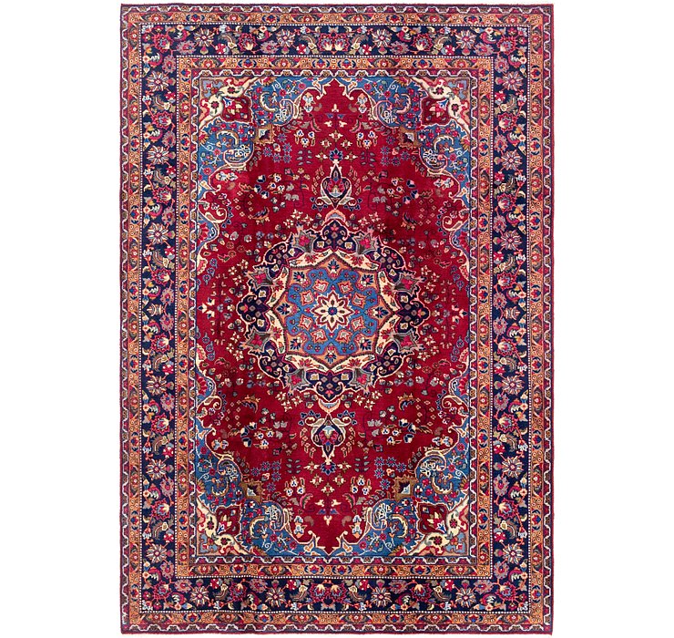 6' 7 x 9' 8 Mashad Persian Rug
