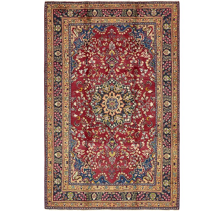 6' 4 x 10' Mashad Persian Rug