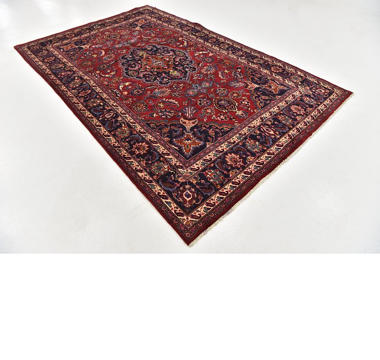 HandKnotted 6' 3 x 9' 9 Mashad Persian Rug