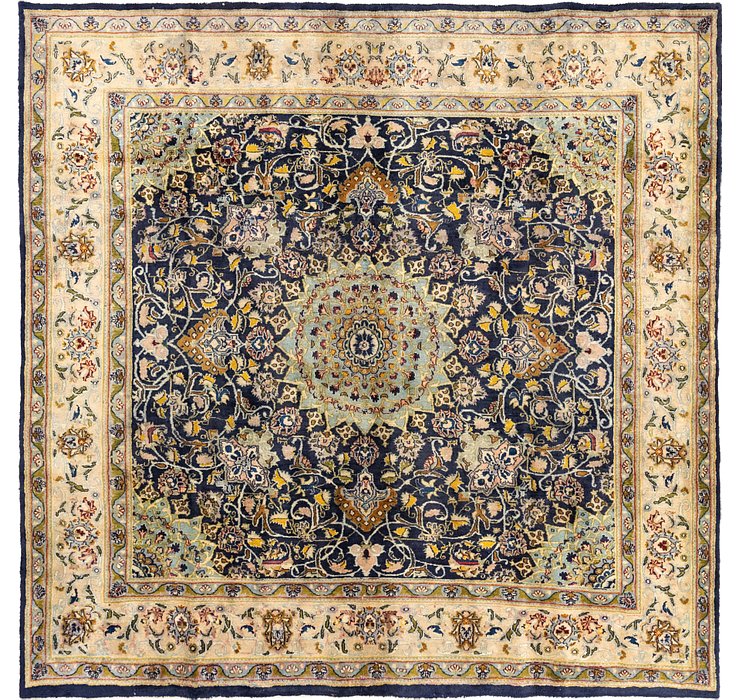 9' 8 x 9' 9 Mashad Persian Square Rug