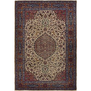 Unique Loom 6' 4 x 9' 2 Isfahan Persian Rug