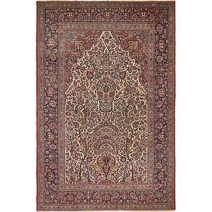 7' x 10' 6 Isfahan Persian Rug