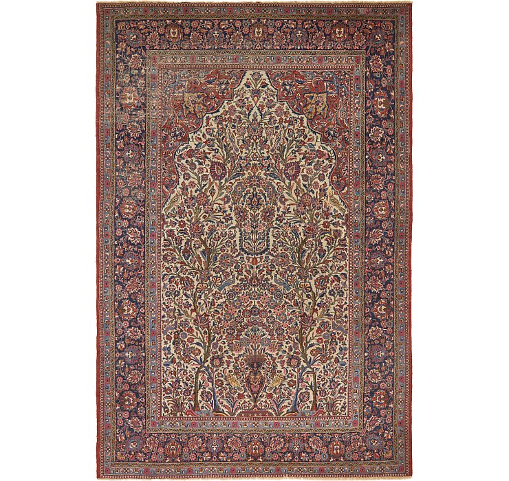 7' x 10' 6 Isfahan Persian Rug