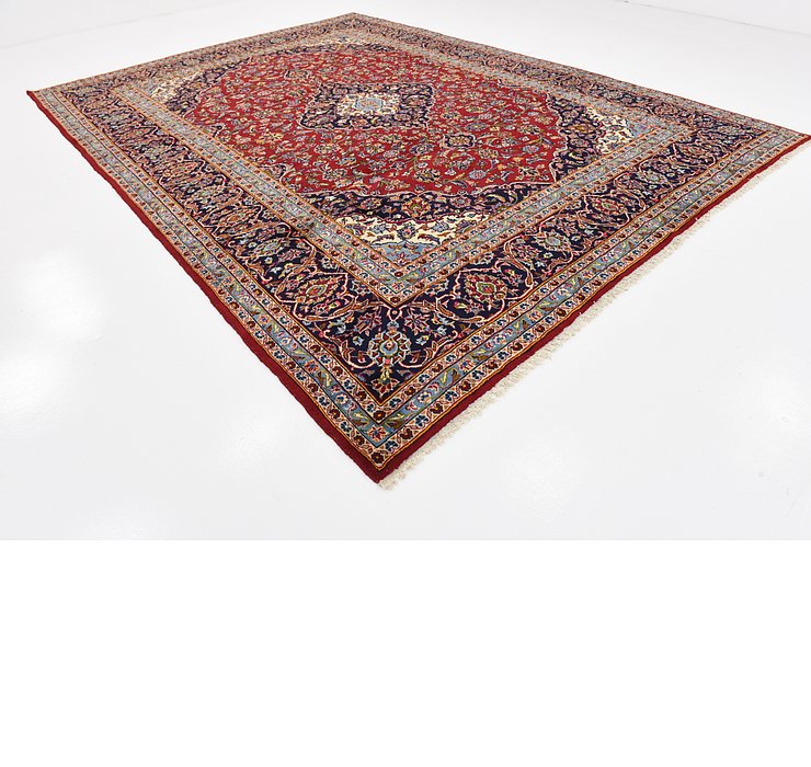 HandKnotted 9' 7 x 13' Kashan Persian Rug