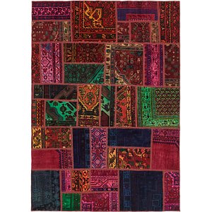 HandKnotted 5' 6 x 7' 9 Ultra Vintage Persian Rug