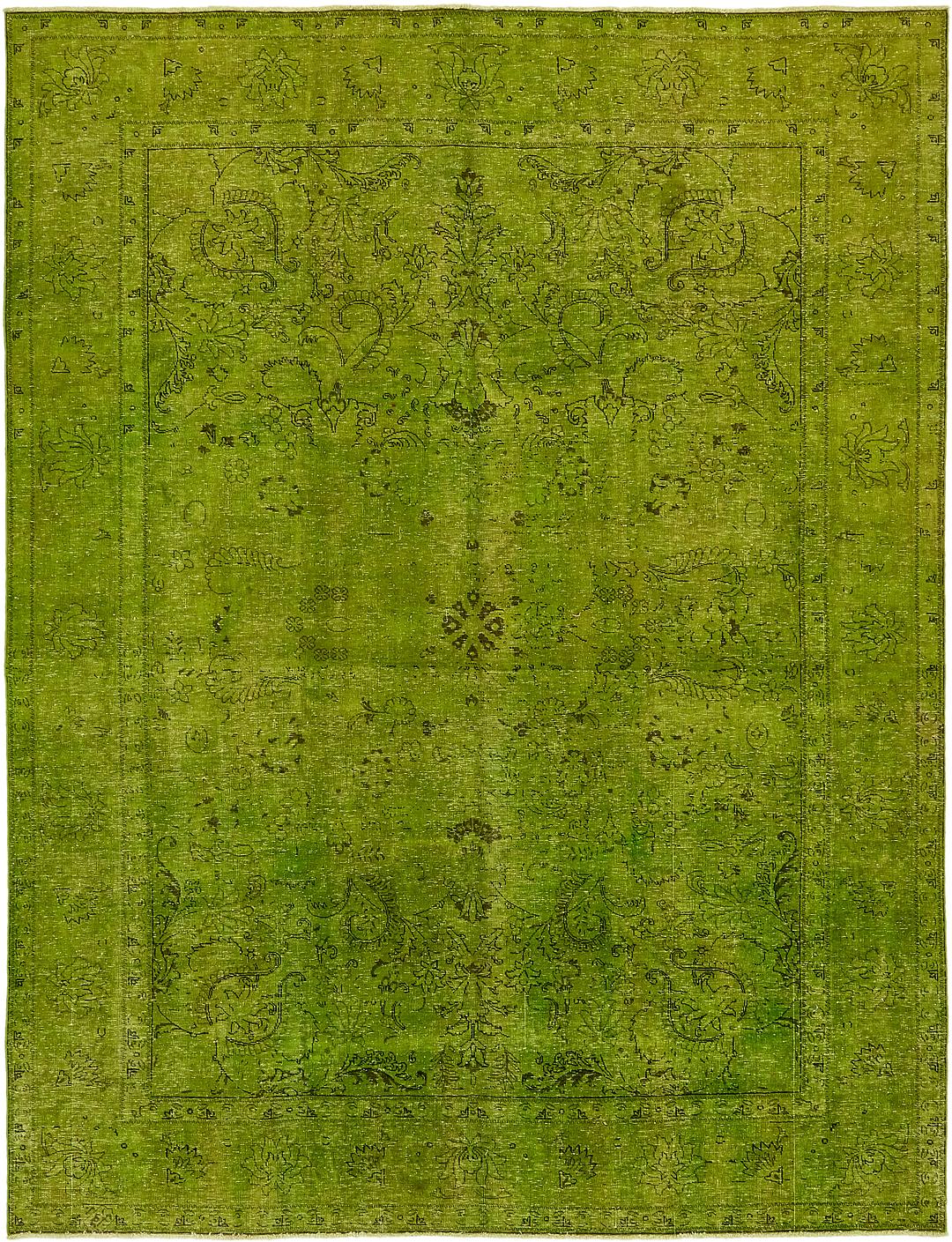 Green 8' 3 x 11' Ultra Vintage Persian Rug Persian Rugs eSaleRugs