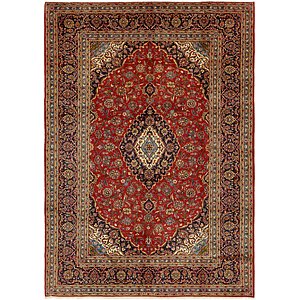 8' x 11' 4 Kashan Persian Rug
