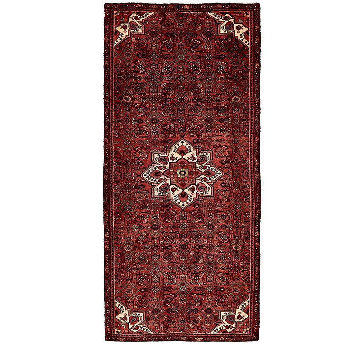 4' 3 x 9' 10 Hossainabad Persian Run...