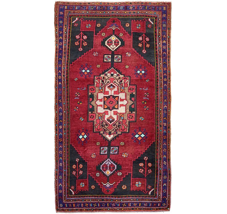 5' 2 x 9' 6 Hamedan Persian Runner ...