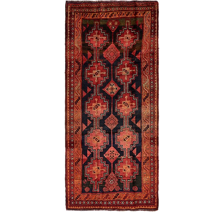 4' 5 x 9' 9 Shiraz-Lori Persian Run...