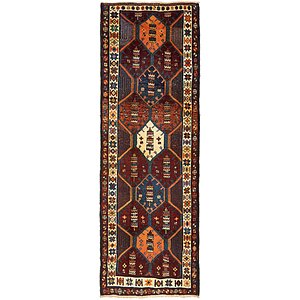 4' 3 x 12' Shiraz-Lori Persian Run...