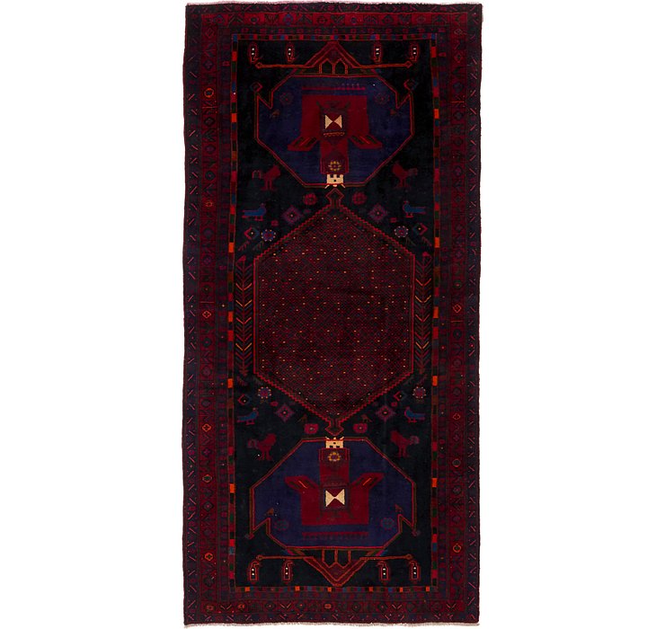 4' 11 x 10' 9 Sirjan Persian Runner Rug