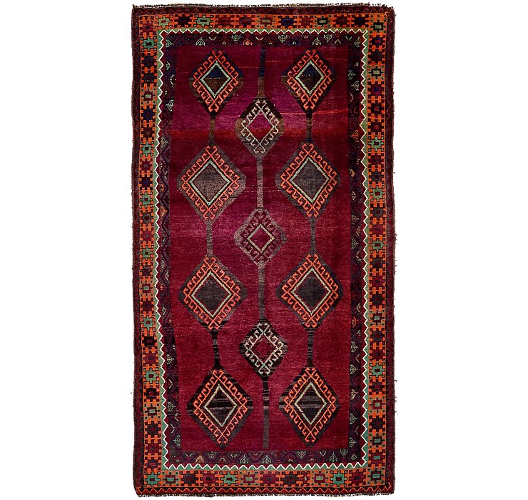 4' 9 x 9' 8 Shiraz-Lori Persian Run...