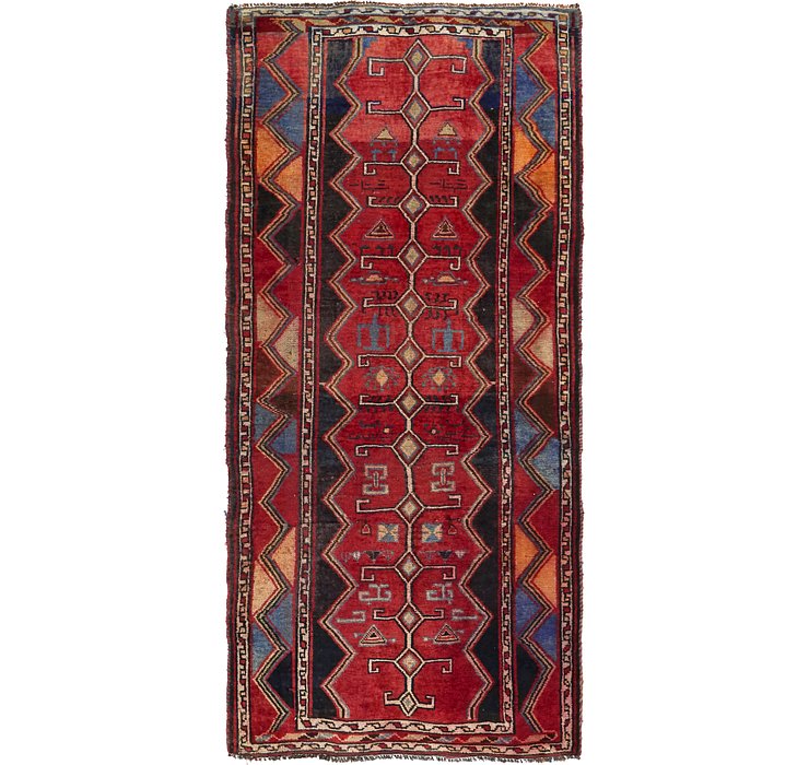 4' 3 x 9' 2 Shiraz-Lori Persian Run...