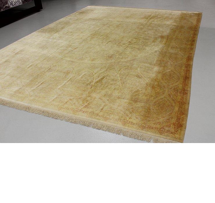 9' 10 x 13' Qom Persian Rug
